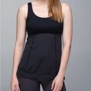 Lululemon Run: Ta Ta Topper Tank Top Black in Size 4